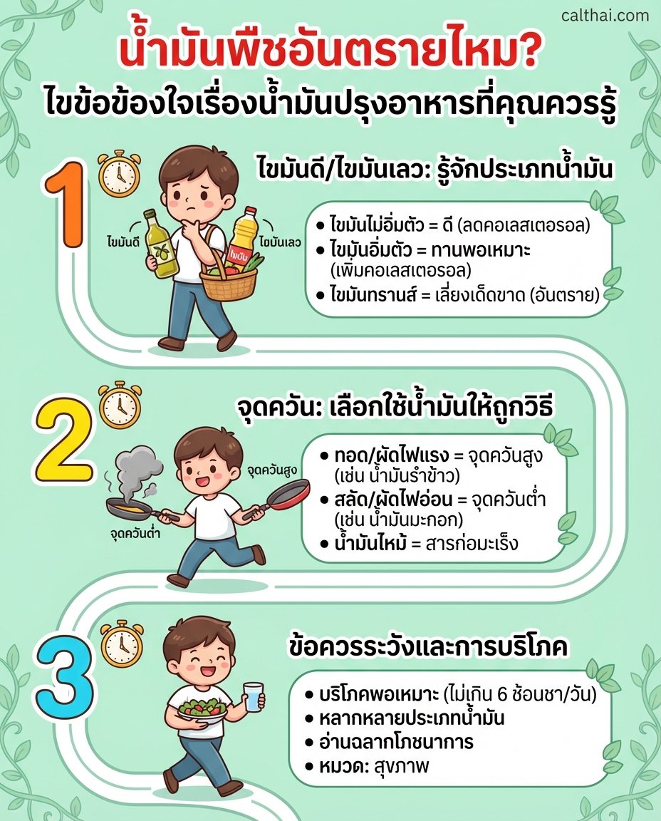 น้ำมันพืชอันตรายไหม? ไขข้อข้อง