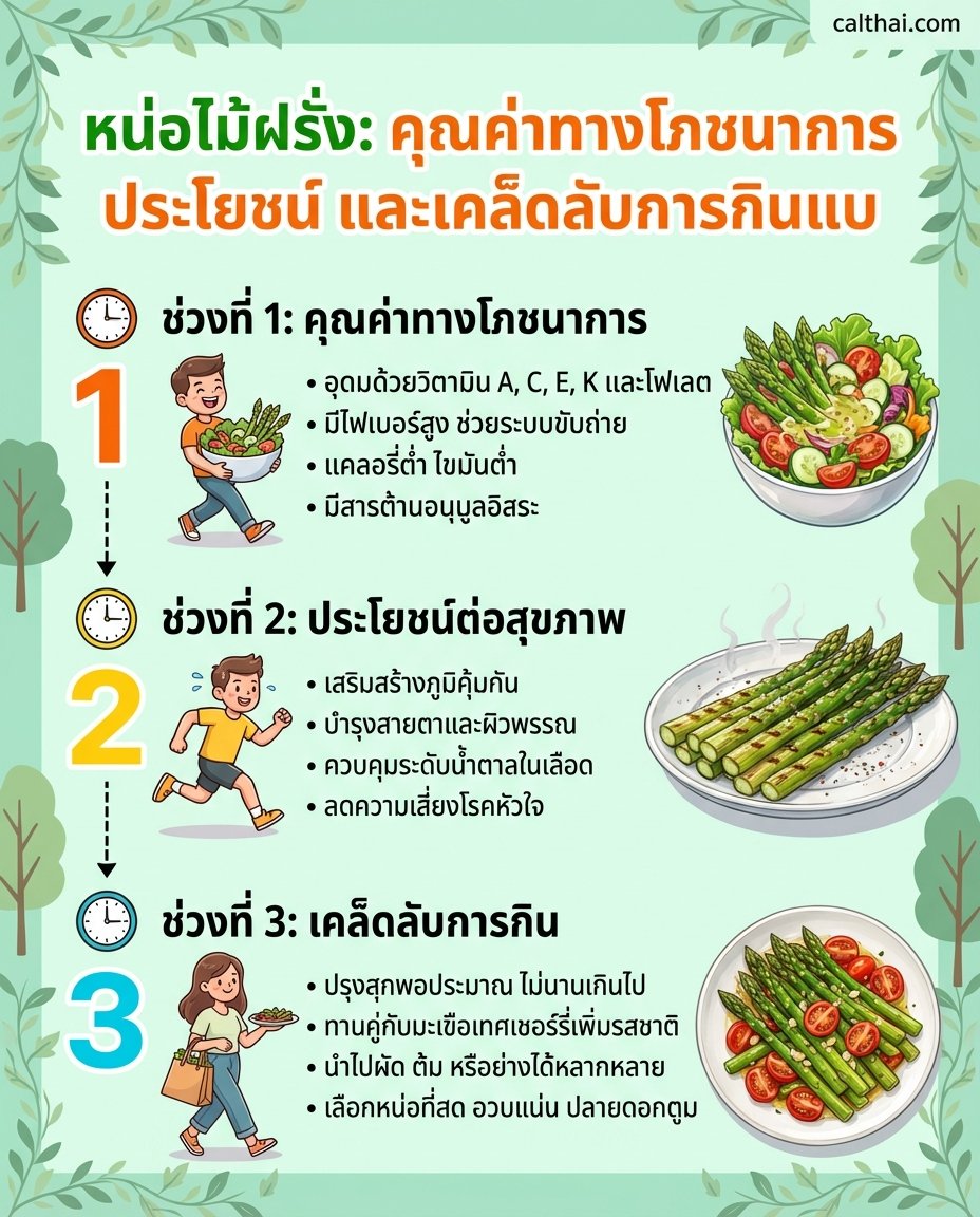 หน่อไม้ฝรั่ง: คุณค่าทางโภชนากา