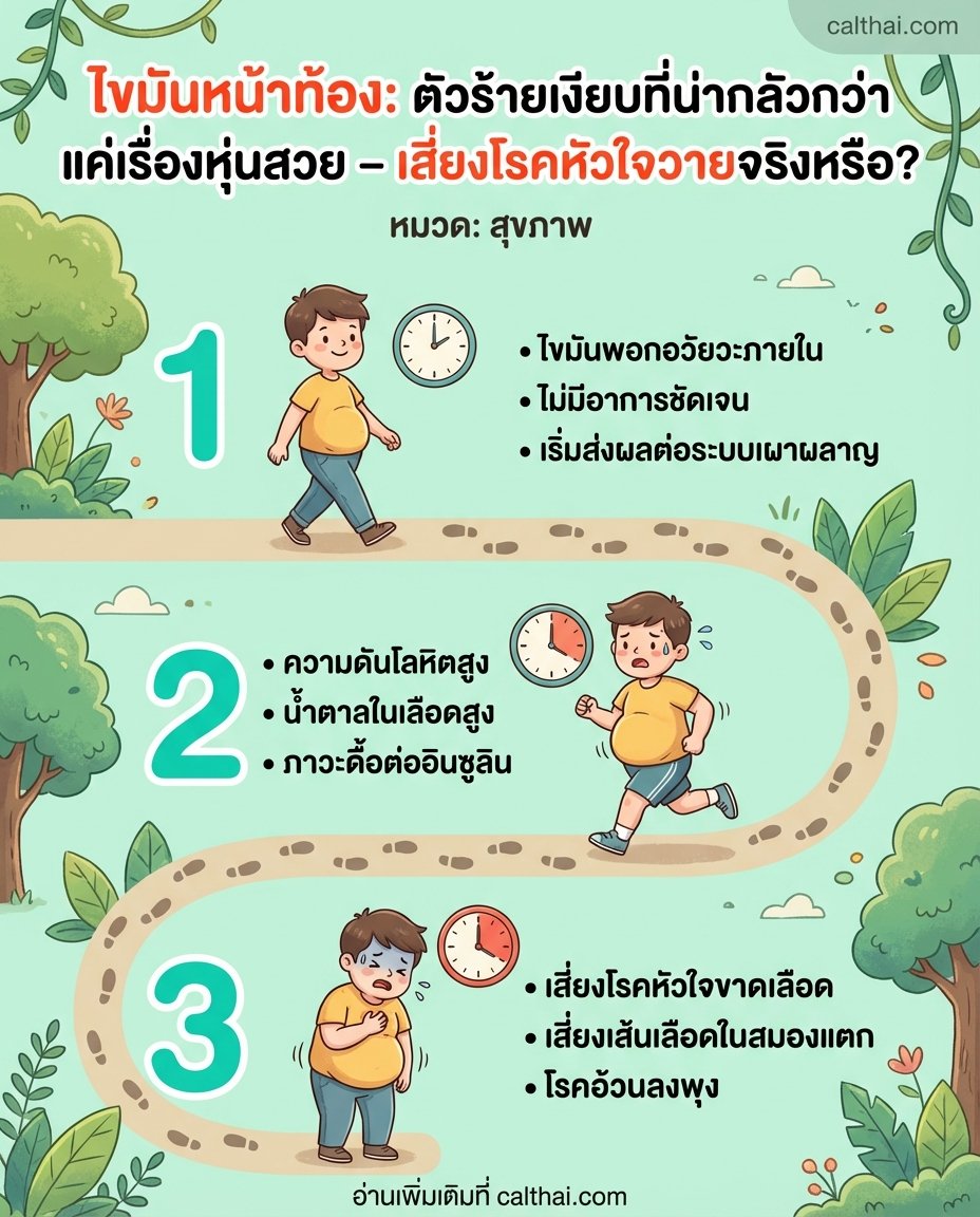 ไขมันหน้าท้อง: ตัวร้ายเงียบที่