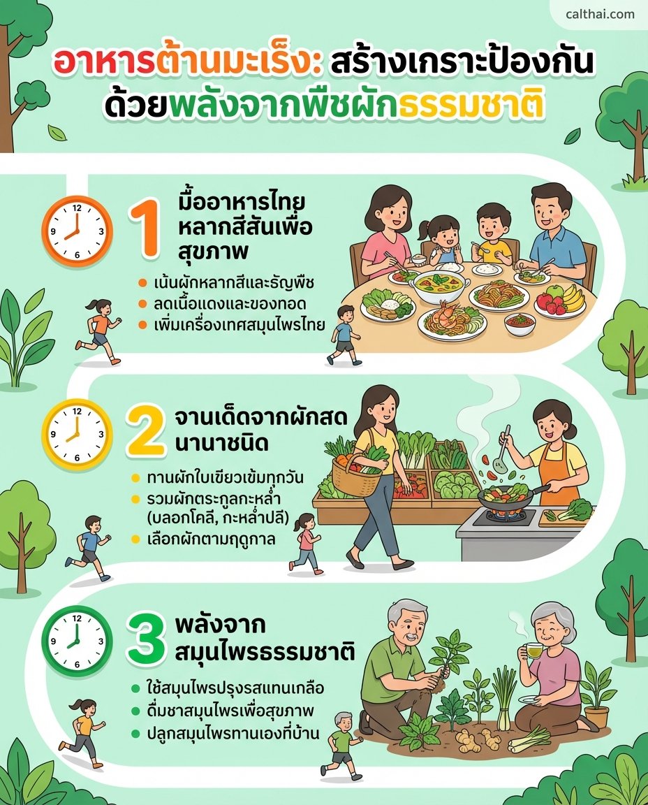 อาหารต้านมะเร็ง: สร้างเกราะป้อ