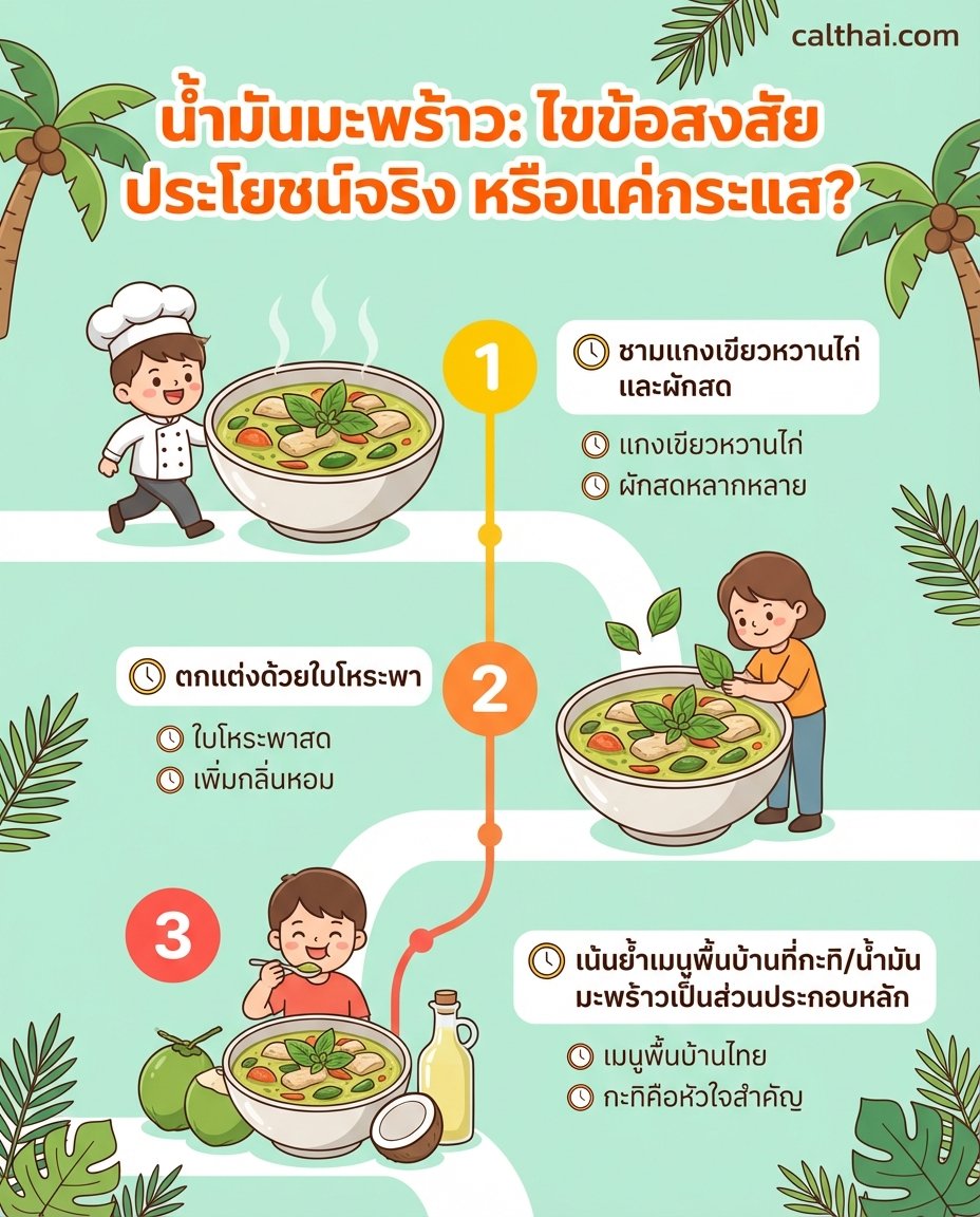 น้ำมันมะพร้าว: ไขข้อสงสัย ประโ