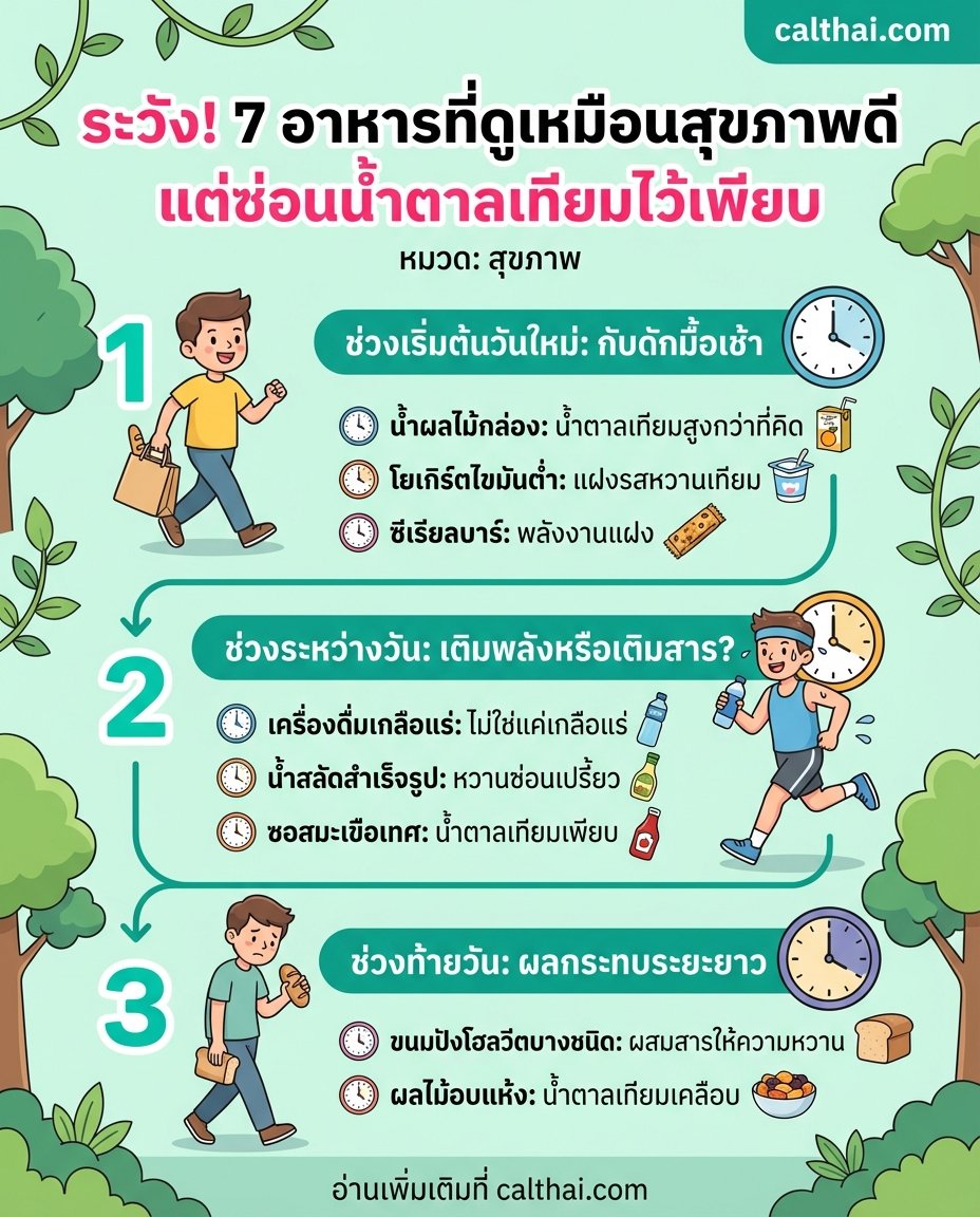 ระวัง! 7 อาหารที่ดูเหมือนสุขภา