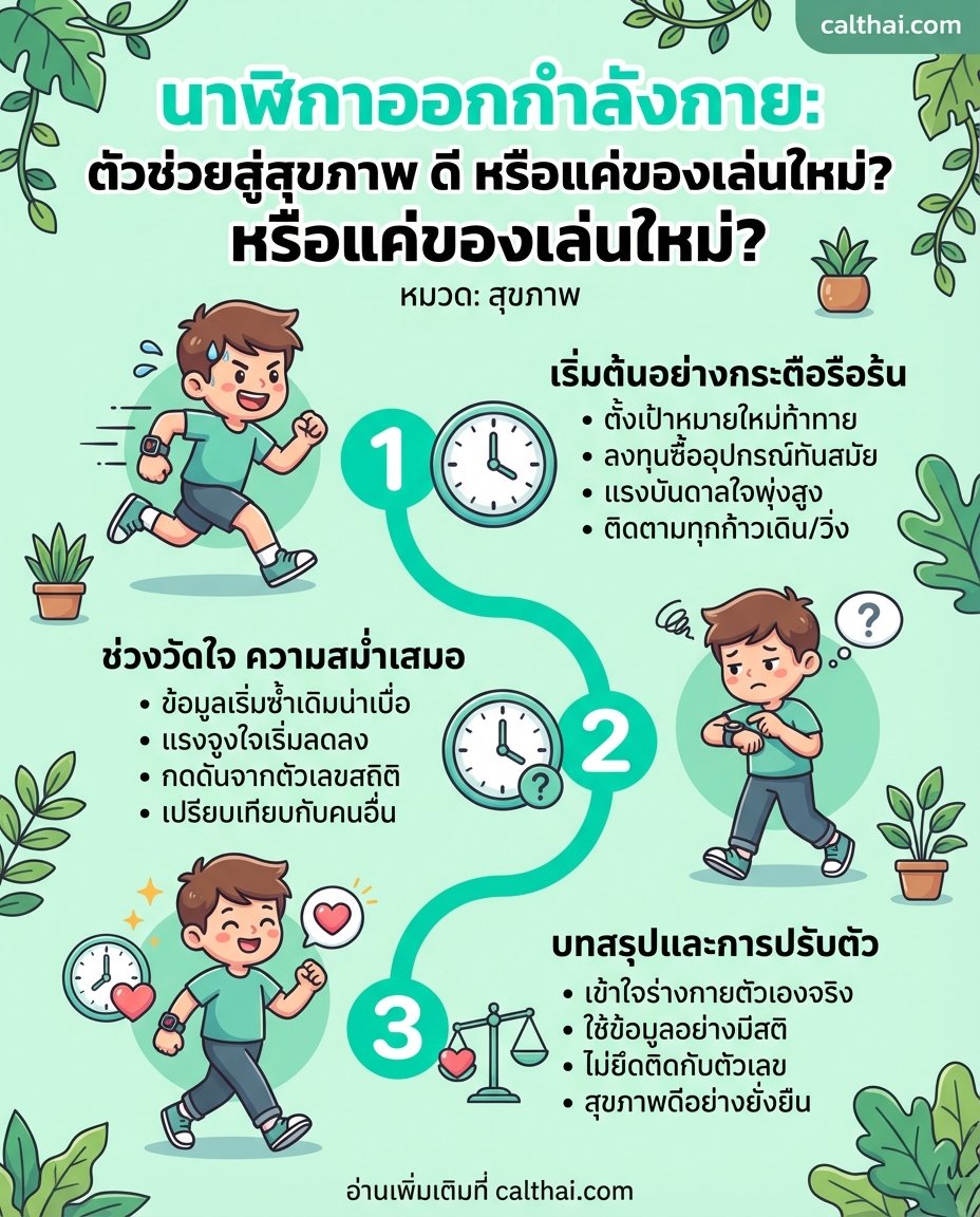 นาฬิกาออกกำลังกาย: ตัวช่วยสู่ส