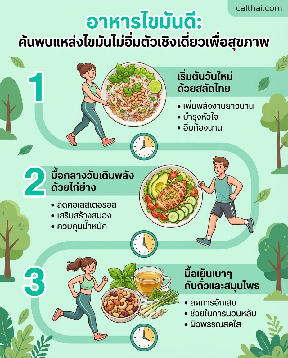 อาหารไขมันดี: ค้นพบแหล่งไขมันไ