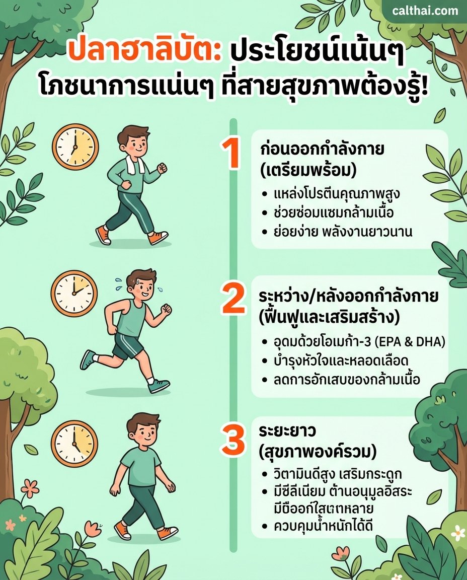 ปลาฮาลิบัต: ประโยชน์เน้นๆ โภชน