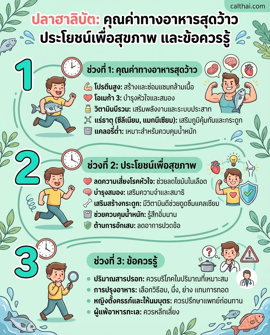 ปลาฮาลิบัต: คุณค่าทางอาหารสุดว