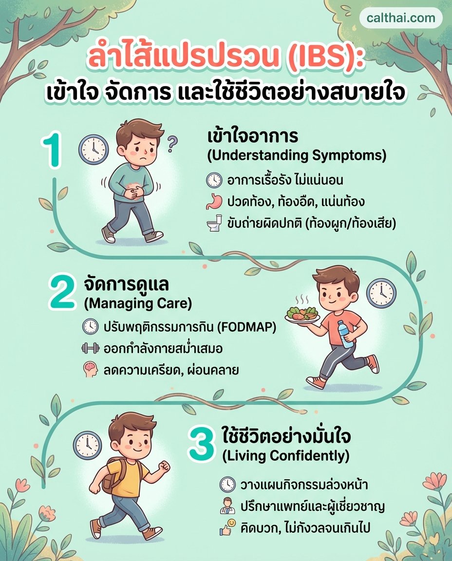 ลำไส้แปรปรวน (IBS): เข้าใจ จัด