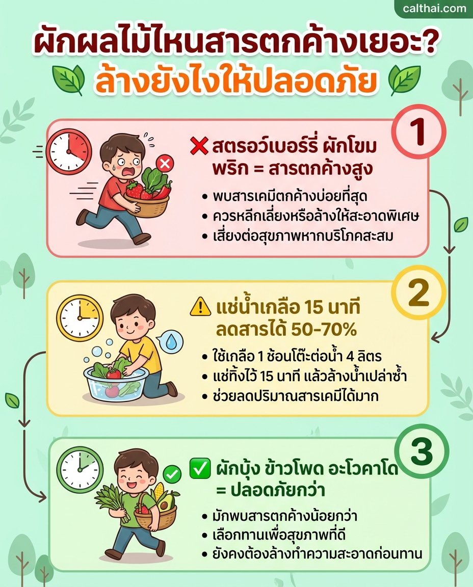 สารตกค้างผักผลไม้