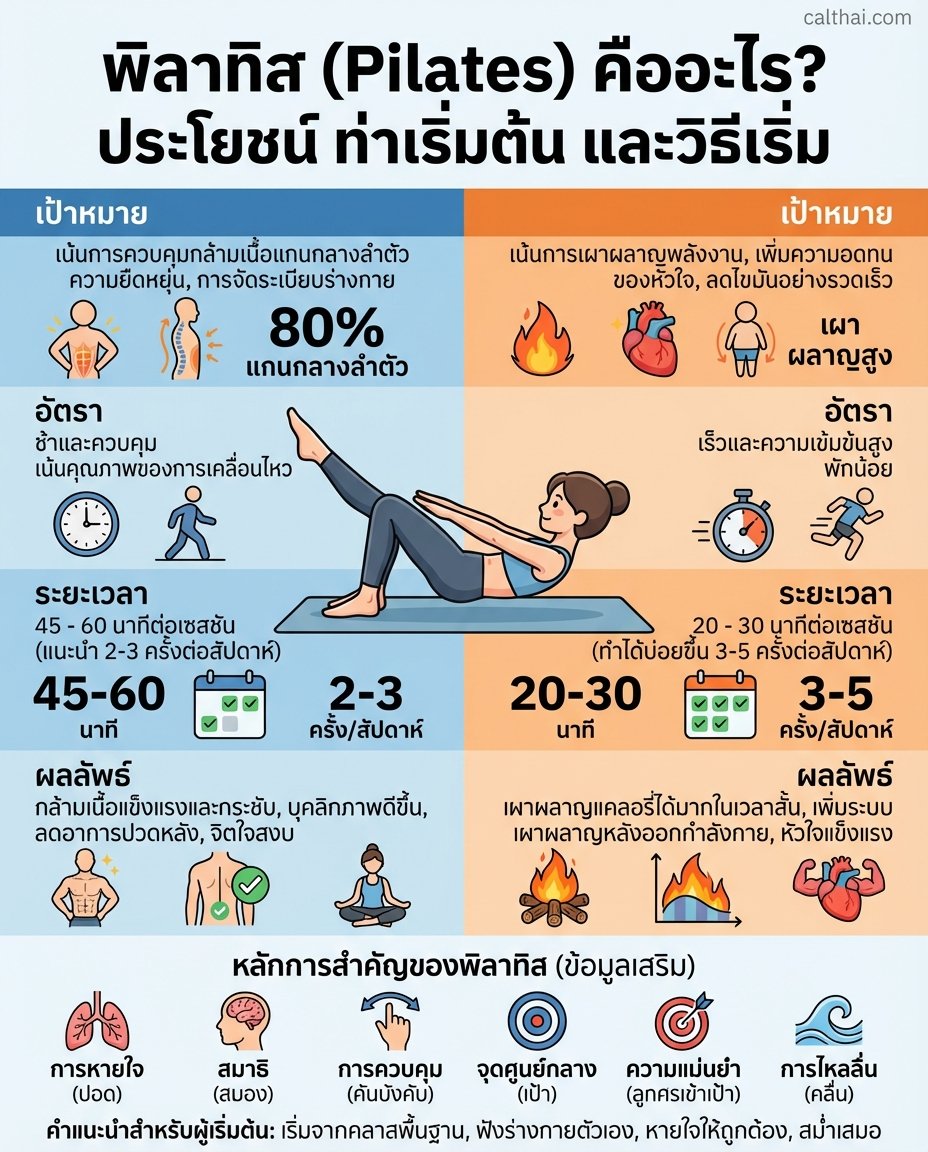 พิลาทิส (Pilates) คืออะไร? ประ
