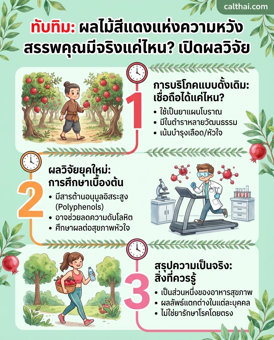 ทับทิม: ผลไม้สีแดงแห่งความหวัง