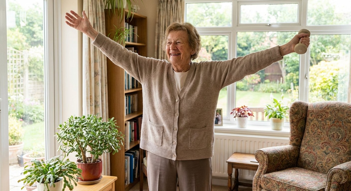 ท่ายืนบริหารต้นแขน 5 ท่าสุดปัง