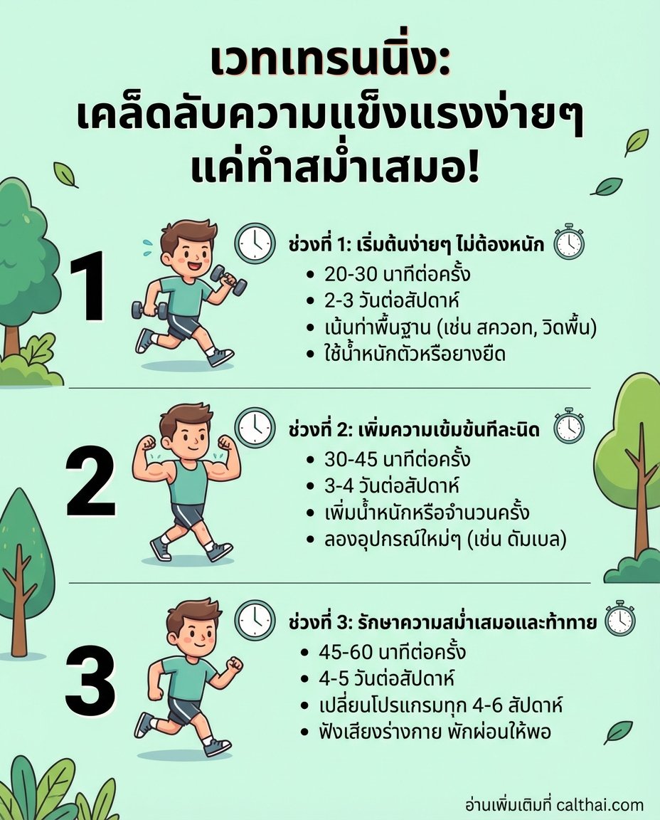 เวทเทรนนิ่ง: เคล็ดลับความแข็งแ