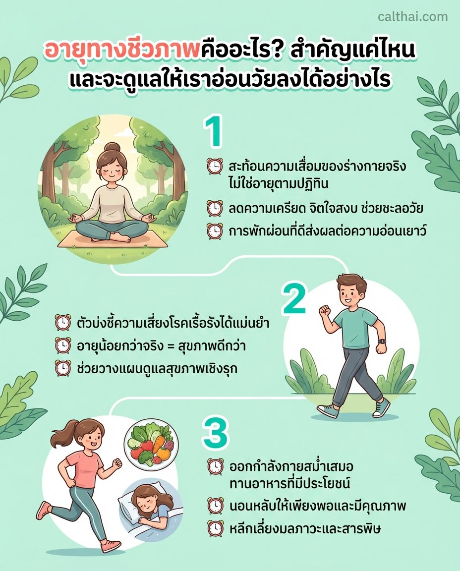 อายุทางชีวภาพคืออะไร? สำคัญแค่