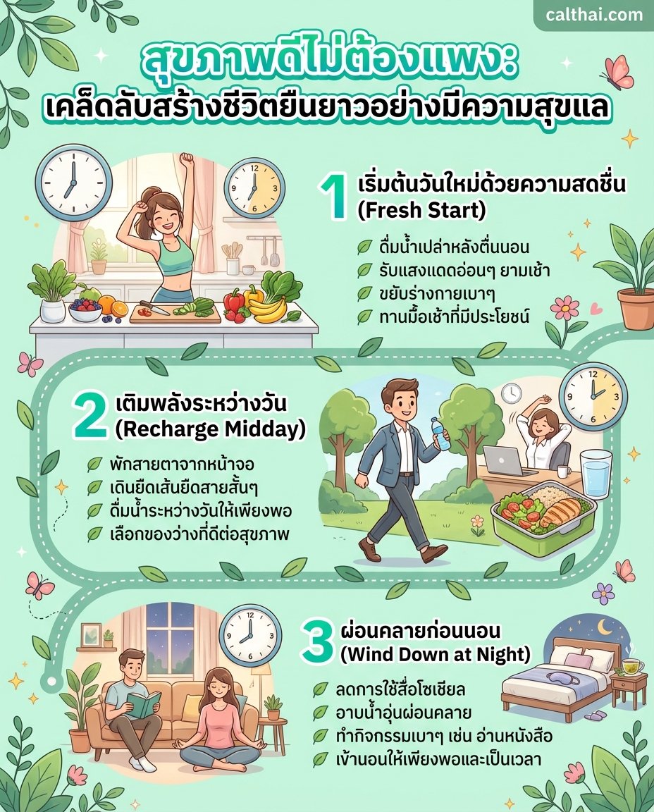 สุขภาพดีไม่ต้องแพง: เคล็ดลับสร