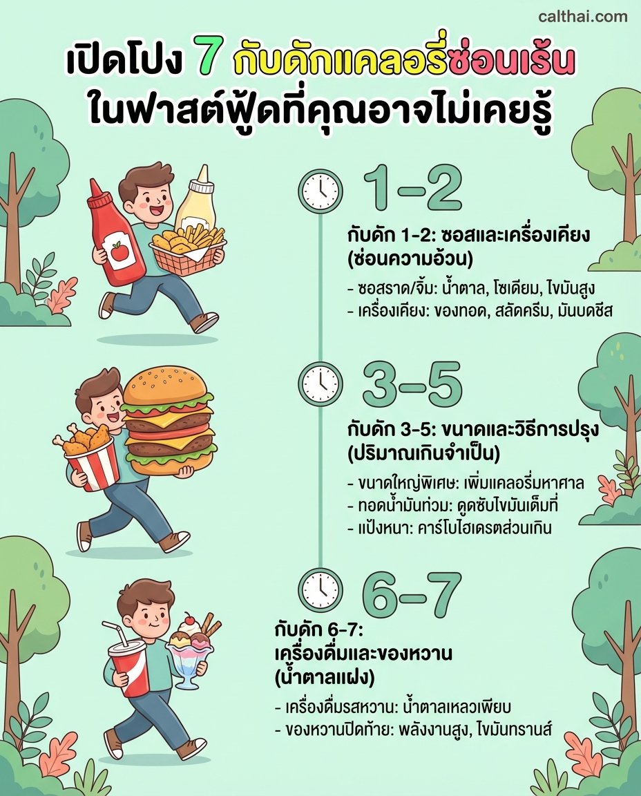 เปิดโปง 7 กับดักแคลอรี่ซ่อนเร้