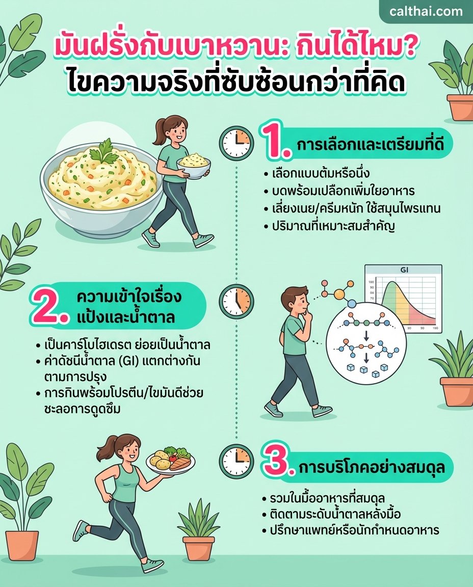 มันฝรั่งกับเบาหวาน: กินได้ไหม?