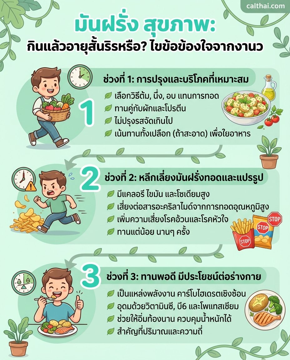 มันฝรั่ง สุขภาพ: กินแล้วอายุสั